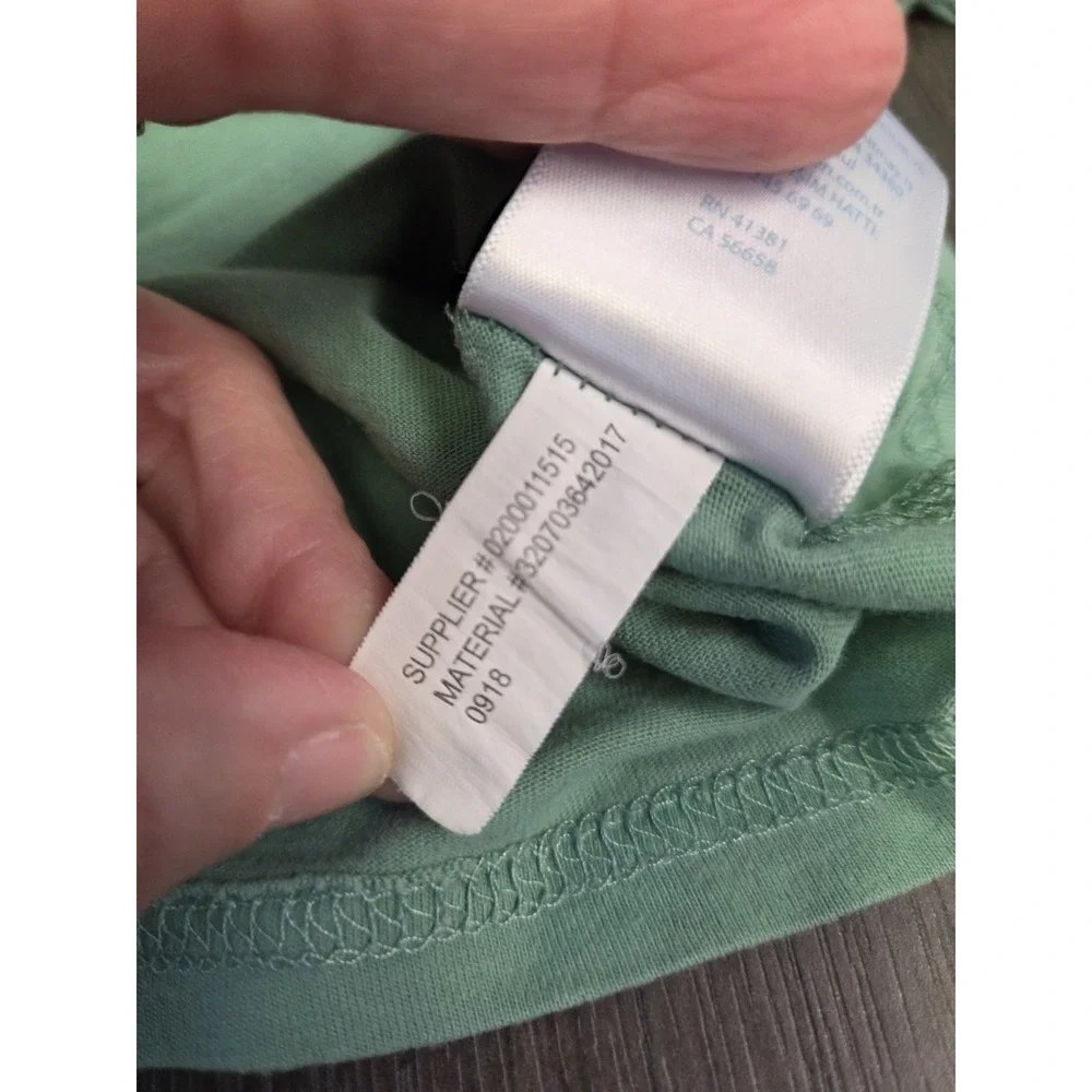 RALPH LAUREN Baby Boy 18M Green T-Shirt Long‎ Sleeve Embroidered Pony Logo
